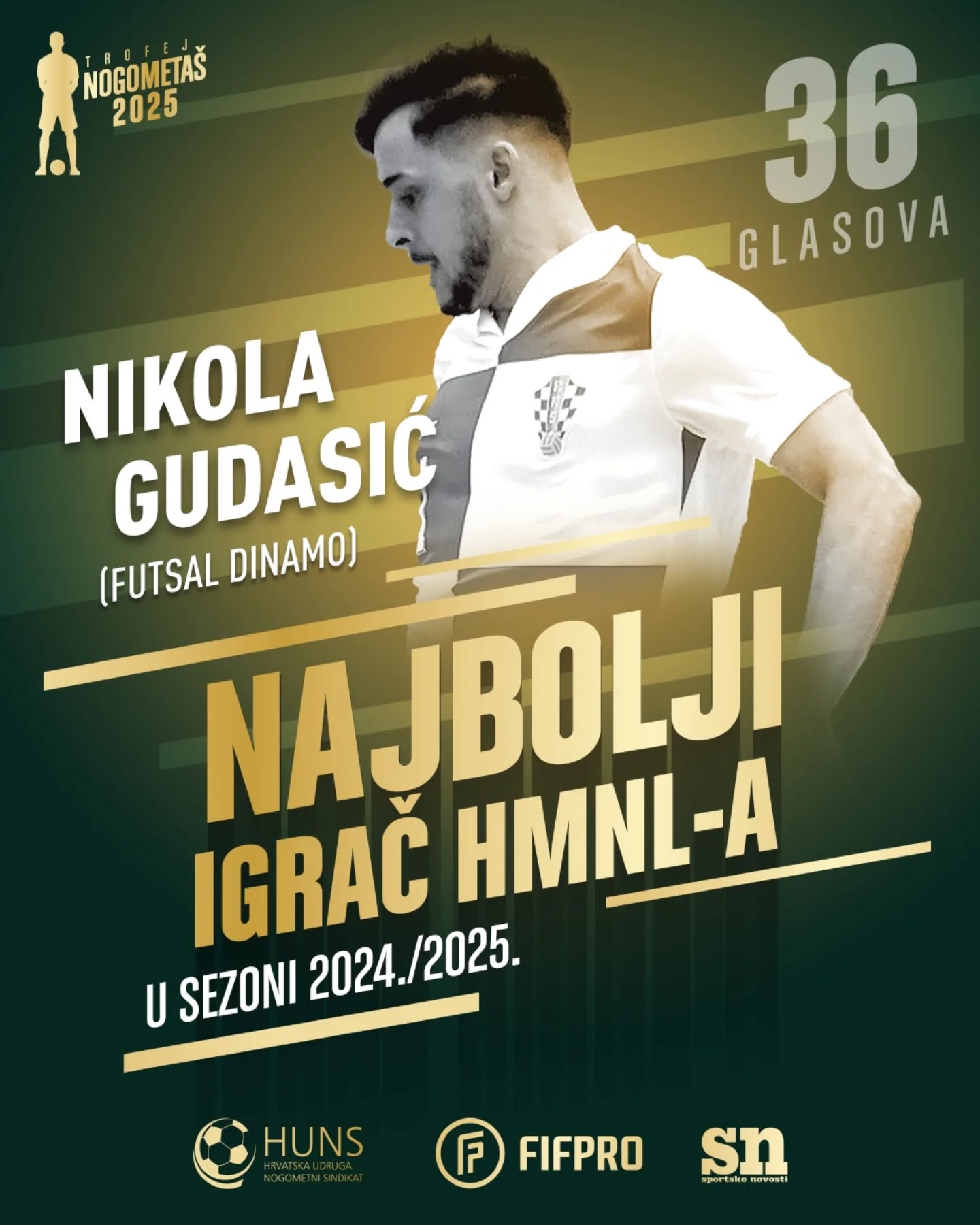 Trofej nogometaš 2025 - najbolji igrač
